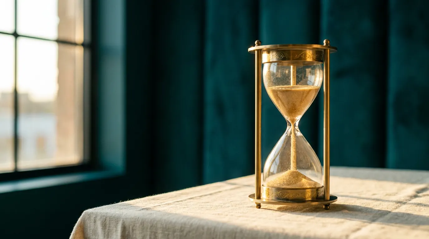 Vintage hourglass — how long does sex normally last