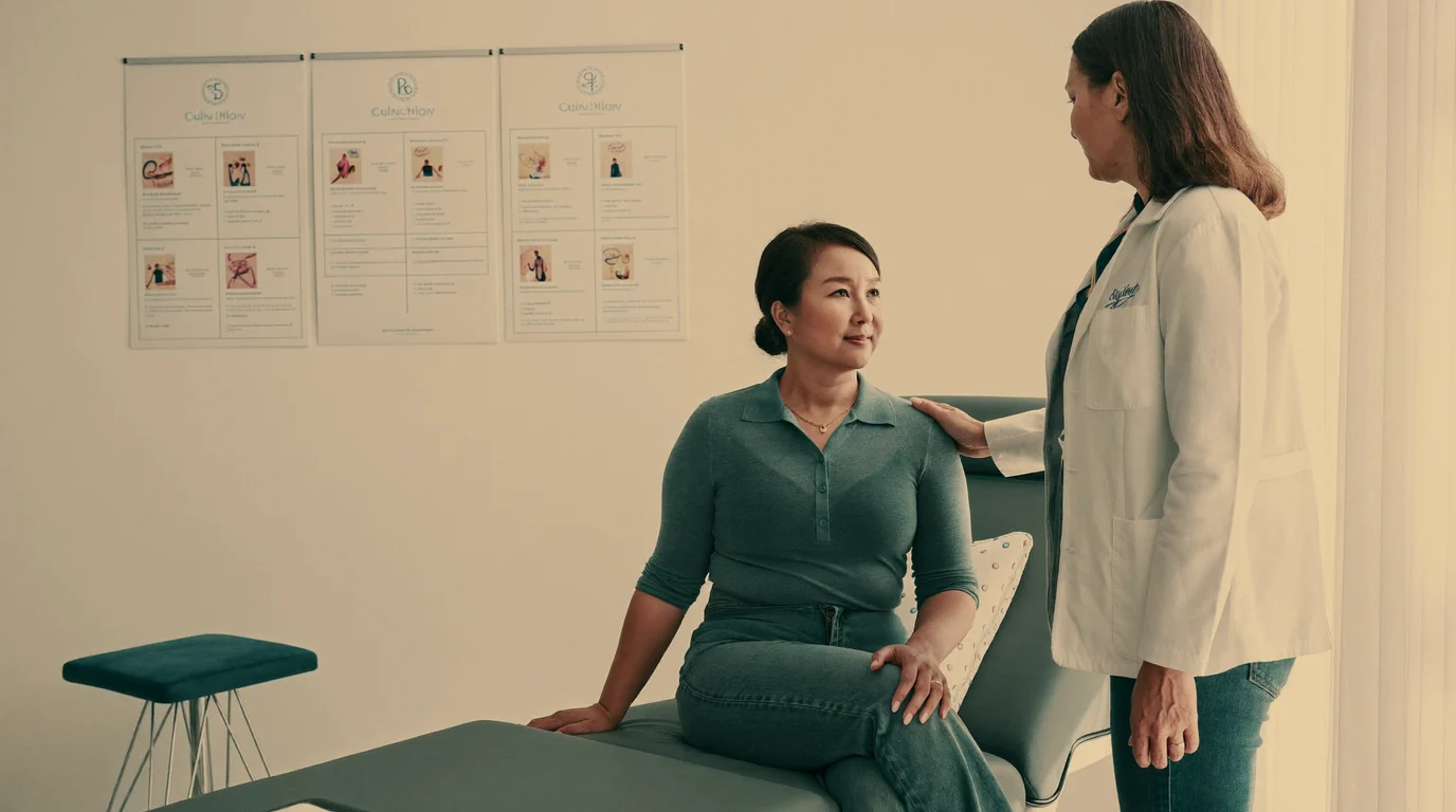A calm, private women's treatment room at the Makati clinic