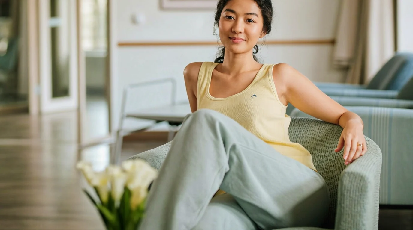 A calm, private women's treatment room at the Makati clinic